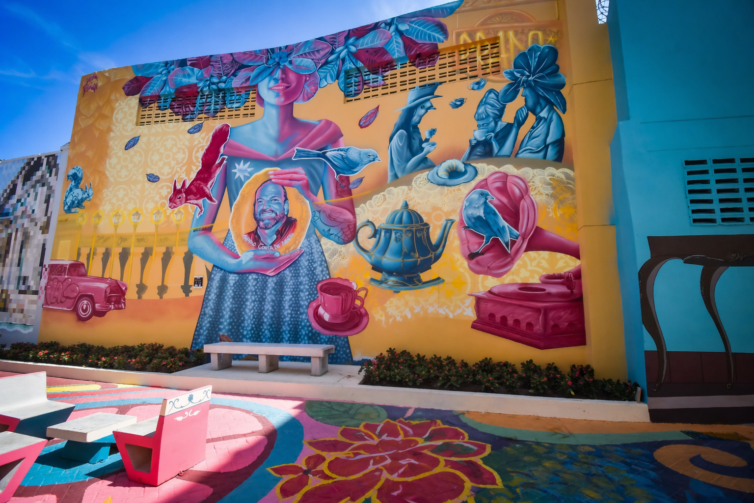 Mural emblemático en El Prado